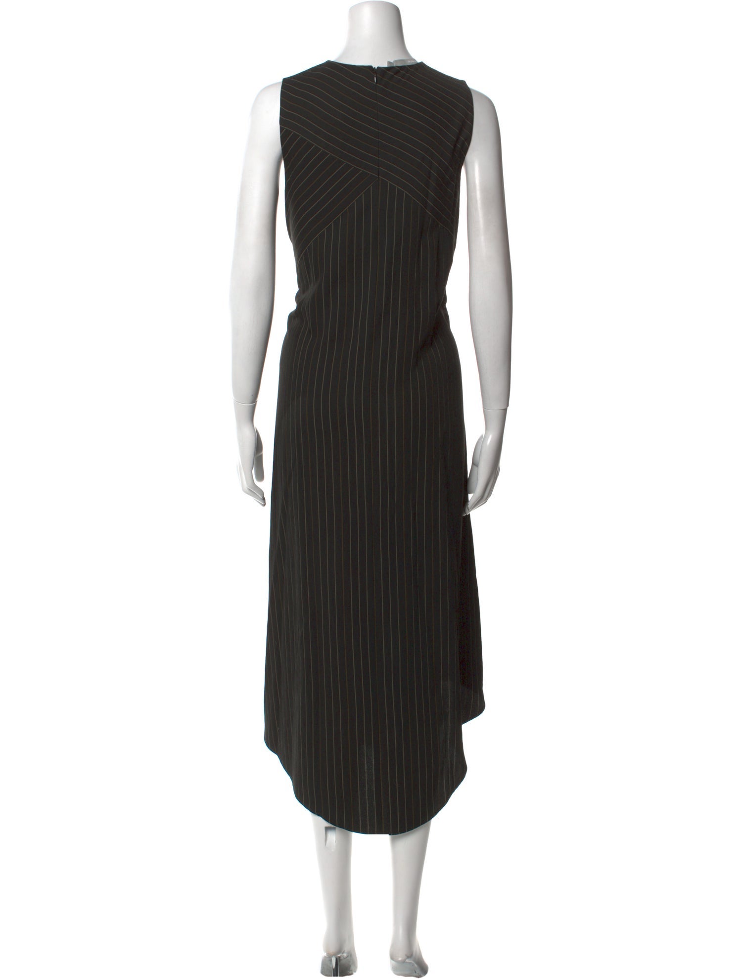 Vince Striped Midi Length Dress